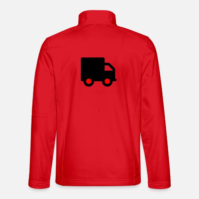 truck - Unisex Softshell Jacket - red