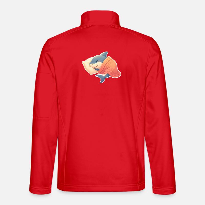 Shark Sleeping - Unisex Softshell Jacket - red