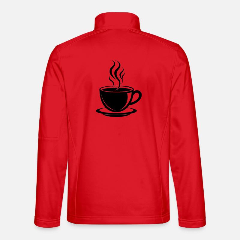 Coffee cup - Unisex Softshell Jacket - red