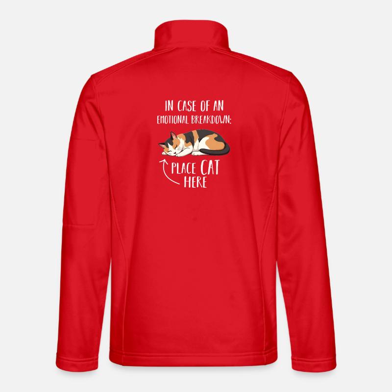 Katze - Unisex Softshelljacke - Rot