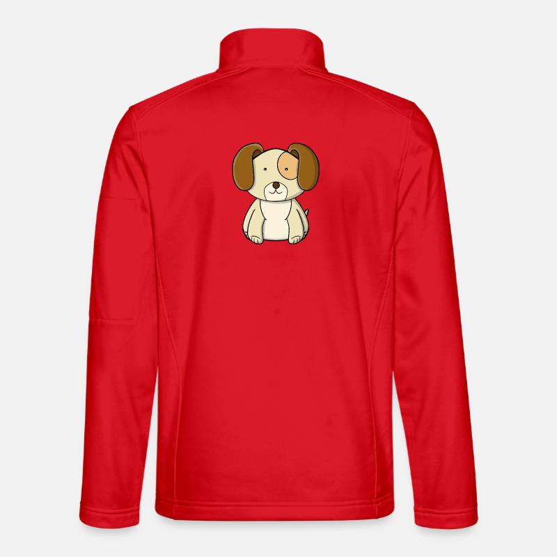 süßer Welpe - Unisex Softshelljacke - Rot