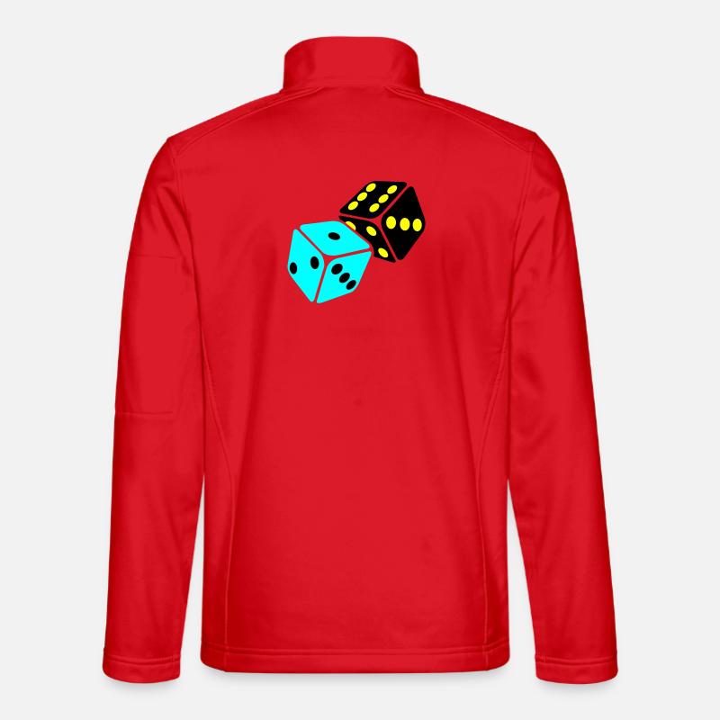 Neon Cube Playroom - Unisex Softshell Jacket - red