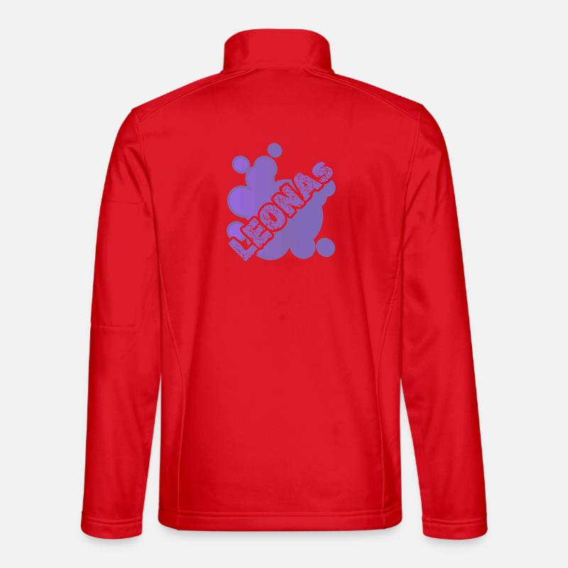 Leonas als Tier - Unisex Softshelljacke - Rot