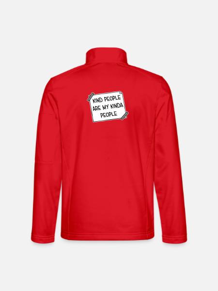 Les gens gentils sont mon genre de gentillesse - Veste en tissu softshell Unisexe - rouge - Dos