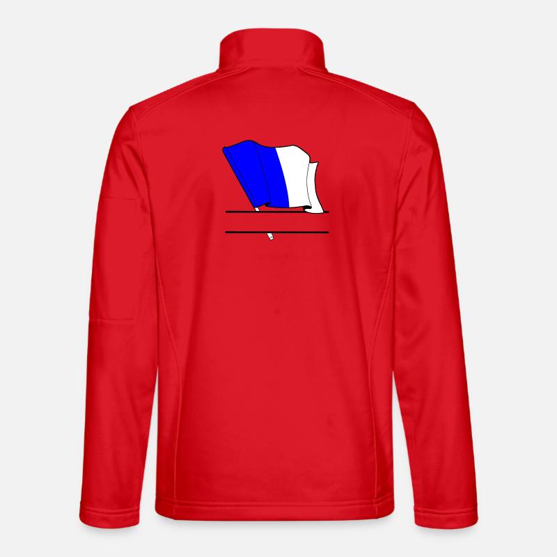 Drapeau Personnalisé de Spa - Veste en tissu softshell Unisexe - rouge