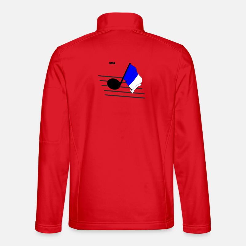 Musique de spa & courses - Veste en tissu softshell Unisexe - rouge