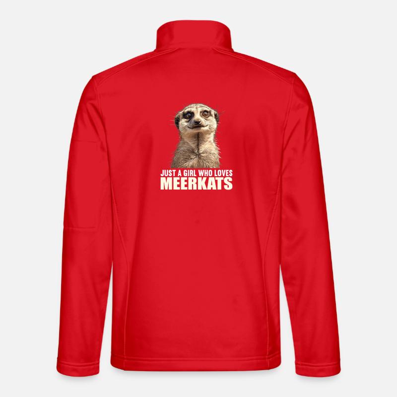 Meerkat Erdmännchen - Unisex Softshell Jacket - red