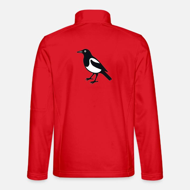 Pie Bird - Veste en tissu softshell Unisexe - rouge