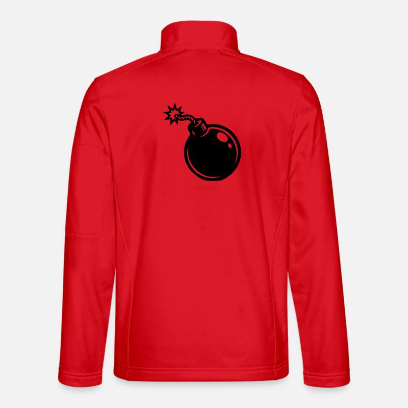 Icône de la bombe - Veste en tissu softshell Unisexe - rouge