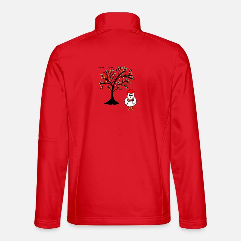 Apple Tree Chicken Hen Chickens Tree Unisex Softshell Jacket