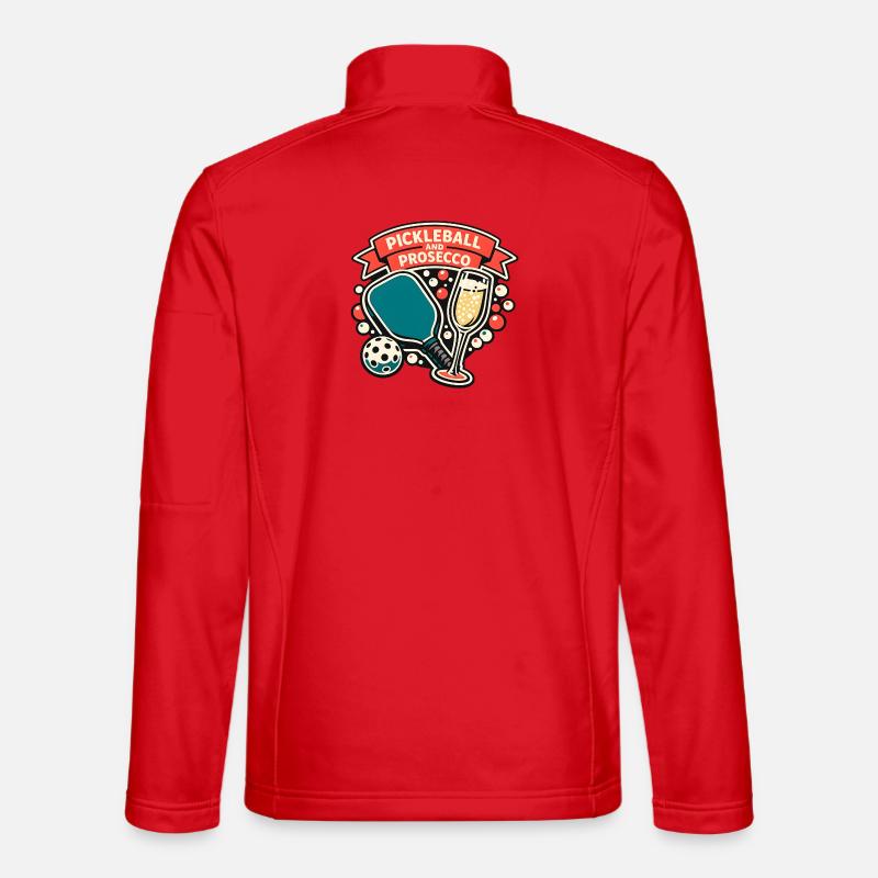 Pickleball Prosecco Moment - Unisex Softshell Jacket - red