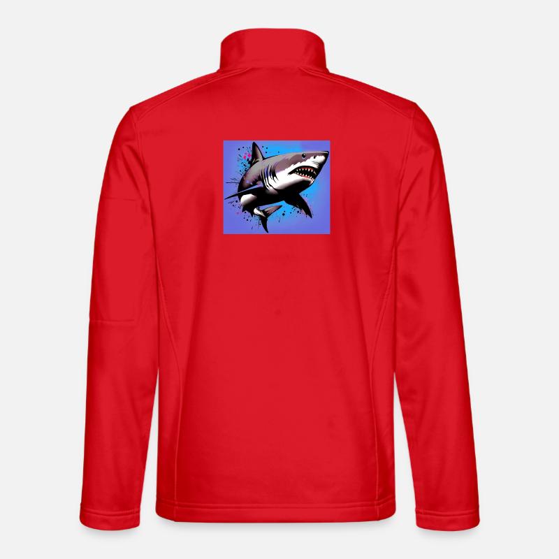 Requin - Veste en tissu softshell Unisexe - rouge