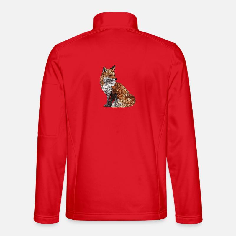 Fuchs - Unisex Softshelljacke - Rot