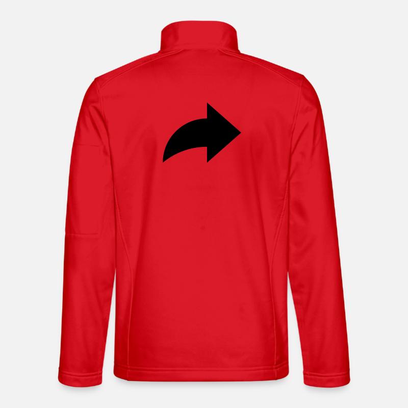 Pfeil, share - Unisex Softshell Jacket - red