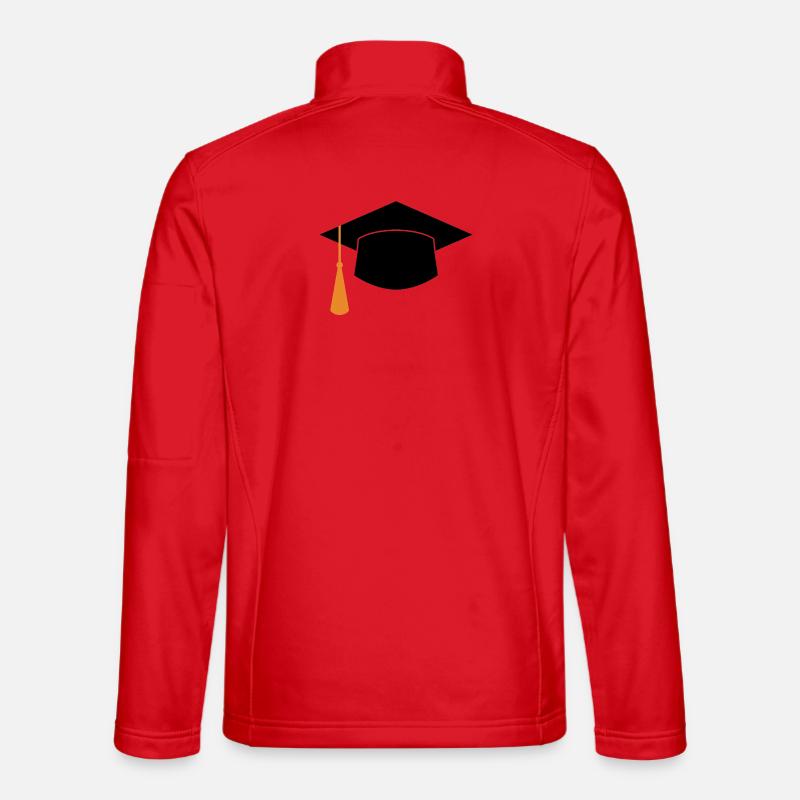 Graduation Cap - Unisex Softshell Jacket - red