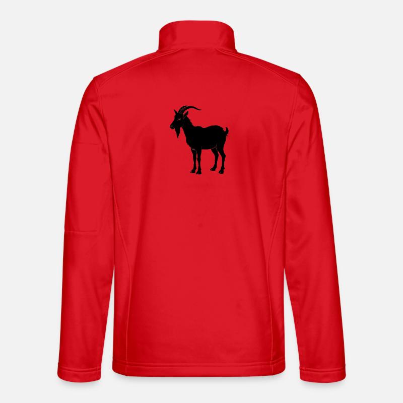 Ziege - Unisex Softshelljacke - Rot