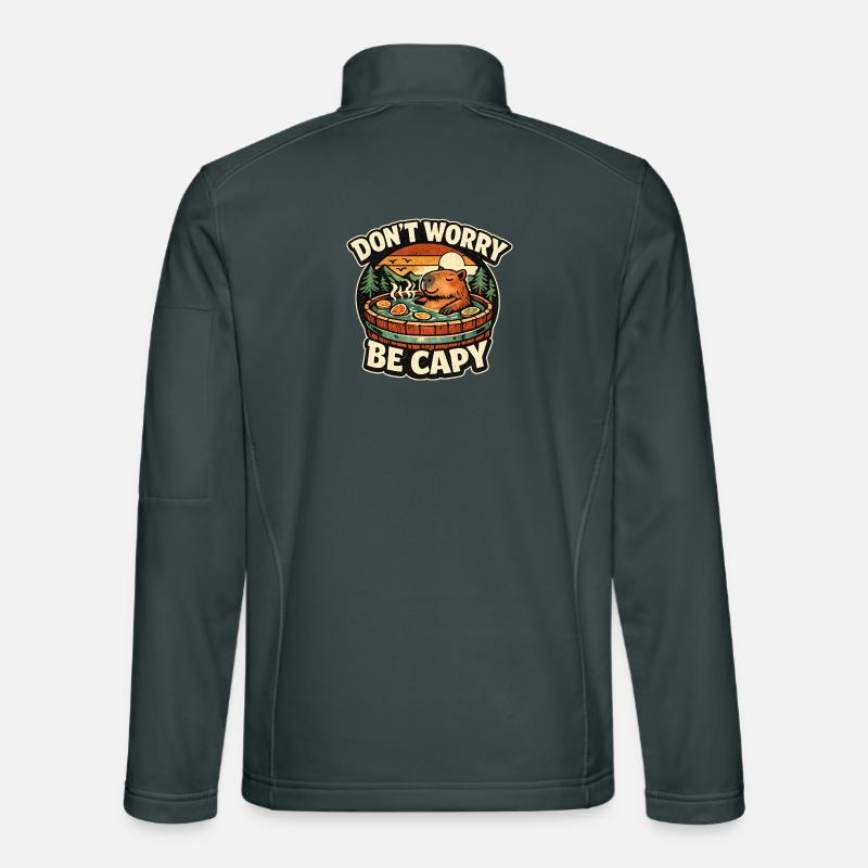 Capybara Whirlpool Abend Unisex Softshelljacke