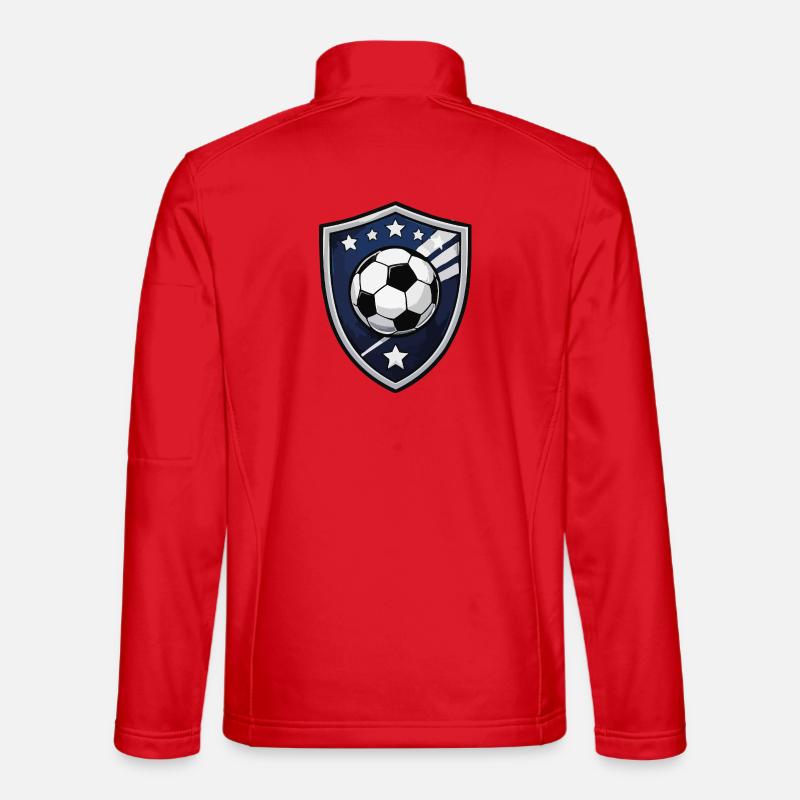 Soccer Shield Crest Unisex Softshelljacke