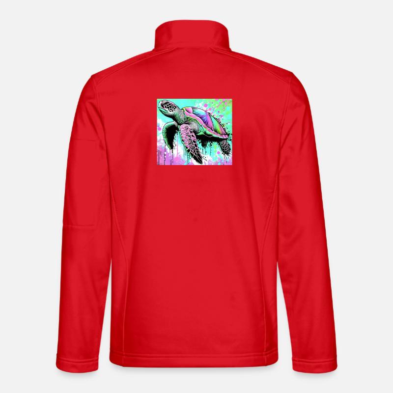turtle - Unisex Softshell Jacket - red