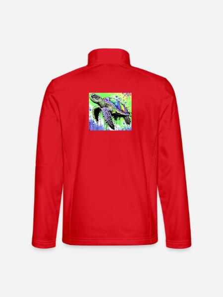 turtle - Unisex Softshell Jacket - red