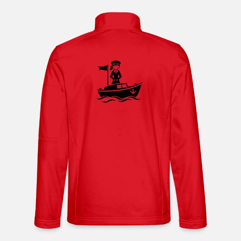 Captain Wife - Unisex Softshell Jacket - red