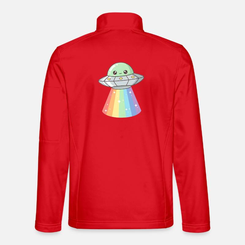 Ufo - Unisex Softshelljacke - Rot