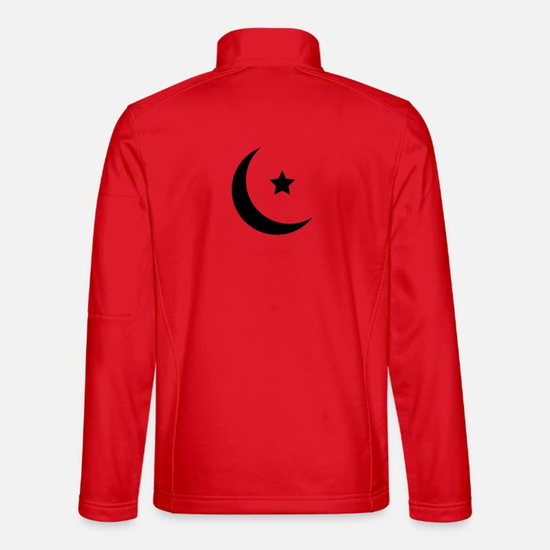 Islam Crescent Moon - Unisex Softshell Jacket - red