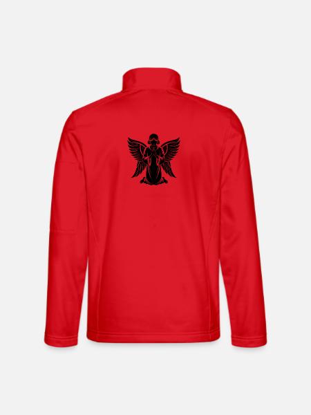 Engel - Unisex Softshelljacke - Rot - Hinten