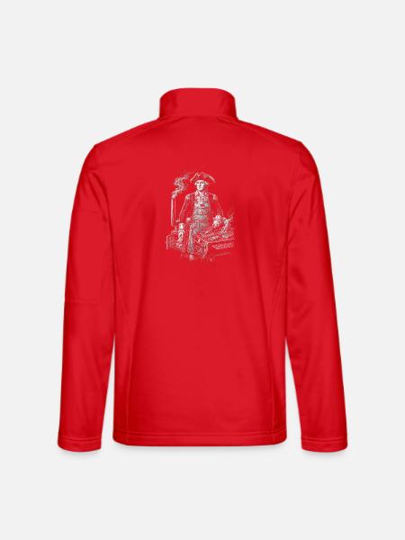 George Washington Grilling BBQ - Unisex Softshell Jacket - red