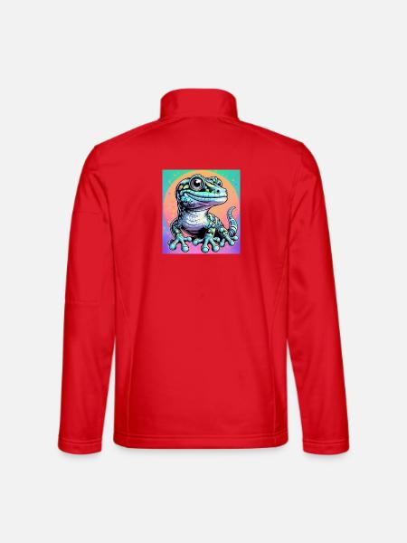 Gecko - Unisex Softshelljacke - Rot