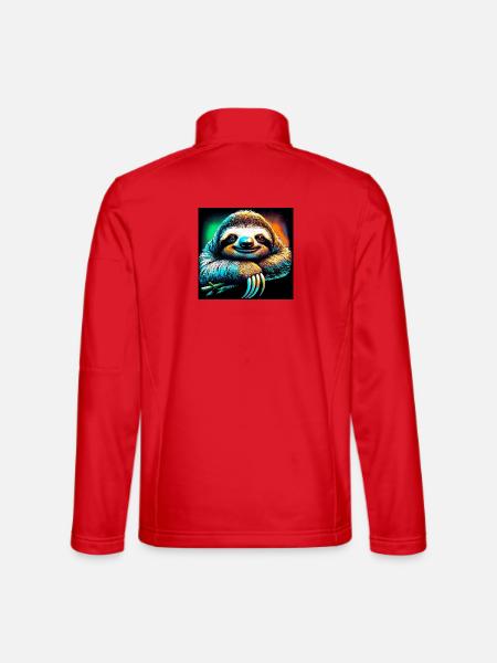 sloth - Unisex Softshell Jacket - red