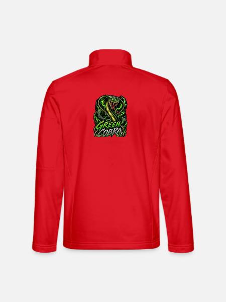 Green Cobra – Neon Kobra - Unisex Softshelljacke - Rot