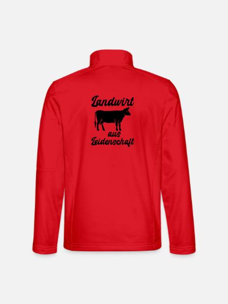 Landwirt Landwirtschaft Bauernhof Trecker - Unisex Softshelljacke - Rot