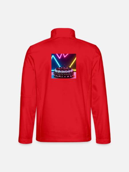 Kirschtorte Neon - Trend trifft Tradition! - Unisex Softshelljacke - Rot