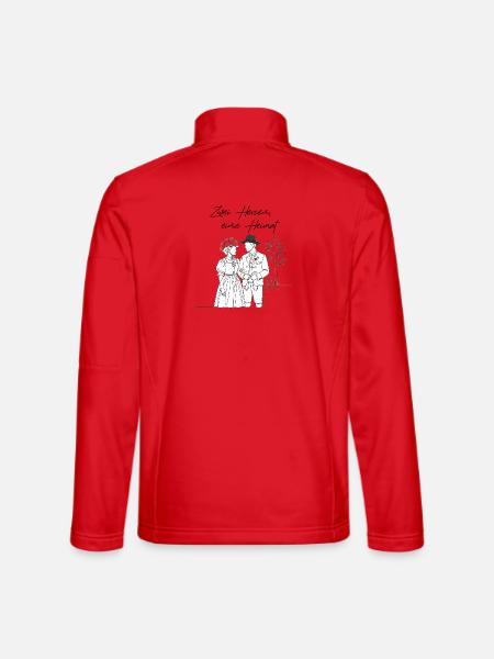 Trachtenpaar - Liebe in Tracht! - Unisex Softshelljacke - Rot