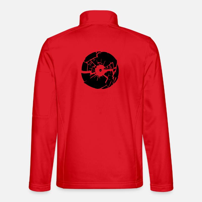 broken vinyl - Unisex Softshelljacke - Rot