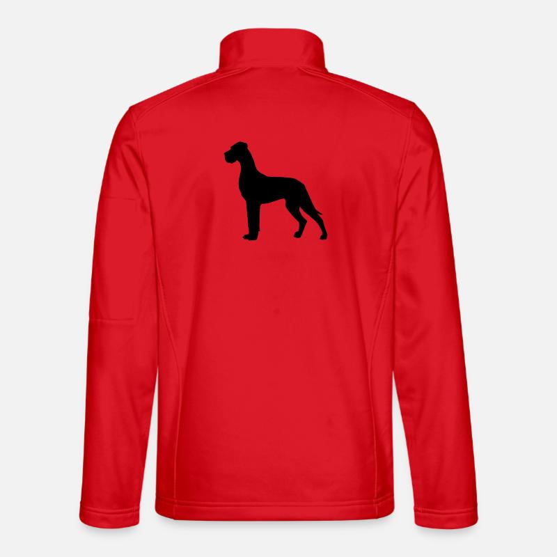Deutsche Dogge - Unisex Softshelljacke - Rot