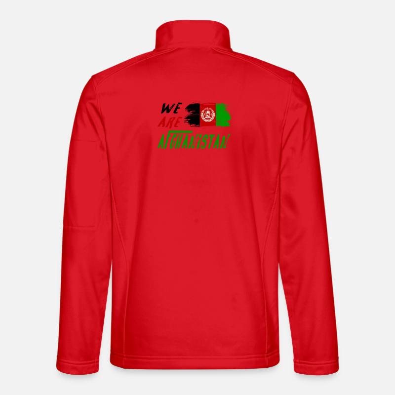 Wir sind Afghanistan - Unisex Softshelljacke - Rot
