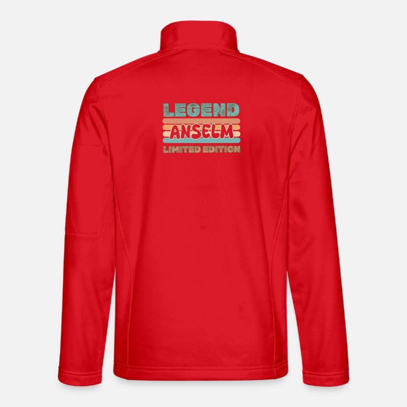 Vorname Anselm - Unisex Softshelljacke - Rot