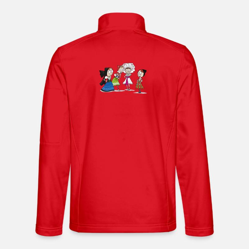 COMIC - SERBSKE DRASTY - Unisex Softshell Jacket - red