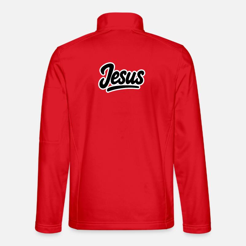 Jesus - Unisex Softshell Jacket - red