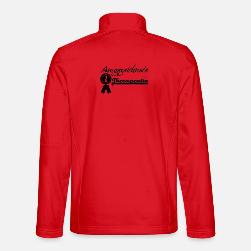 Ausgezeichnete Therapeutin Geschenk - Unisex Softshelljacke - Rot