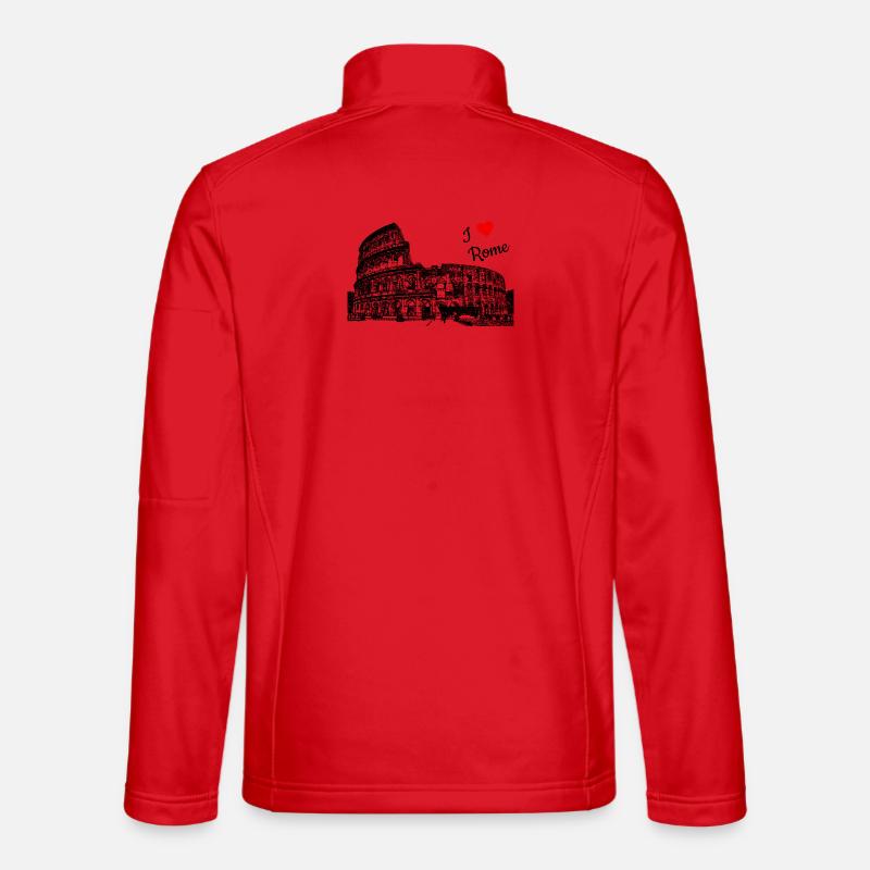 Rom Ich liebe dich - Unisex Softshelljacke - Rot