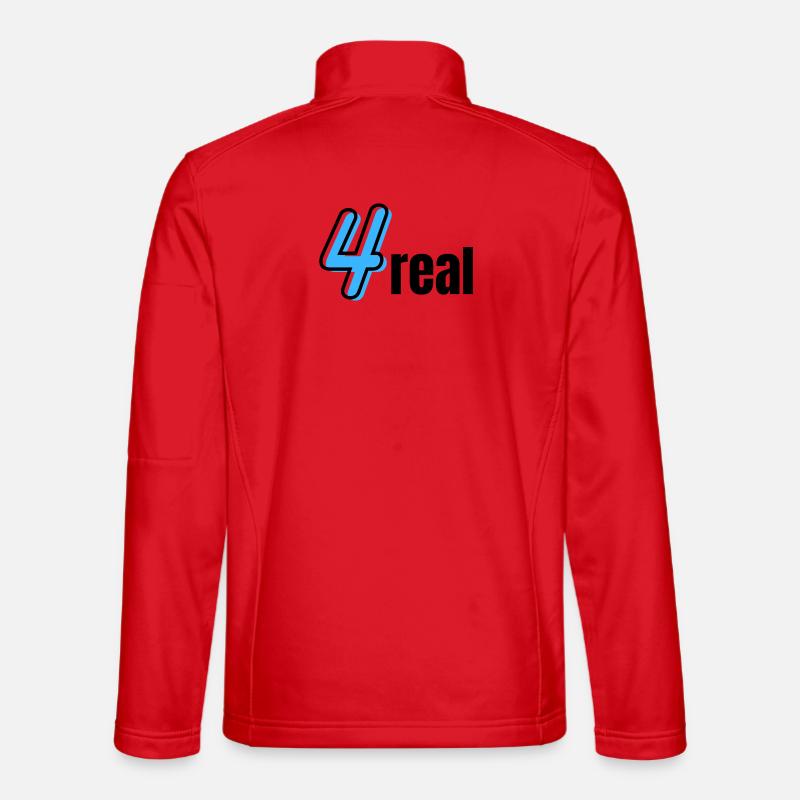 Neon Vier Typografie - Unisex Softshelljacke - Rot