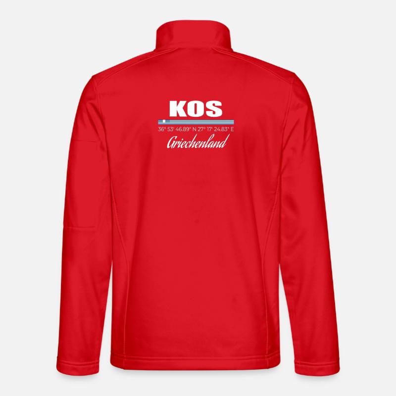 Kos - Unisex Softshell Jacket - red