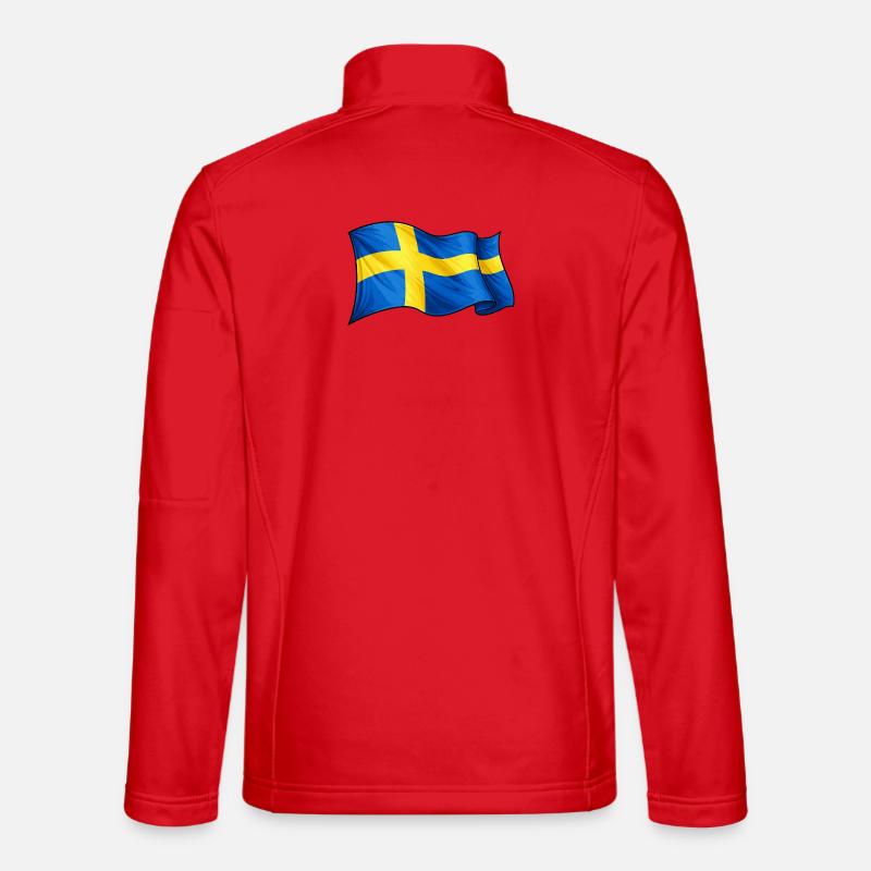 Drapeau de la Suède Veste en tissu softshell Unisexe
