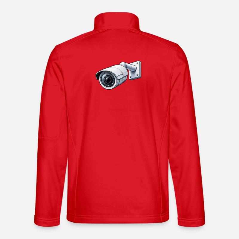 Caméra de surveillance Caméra de surveillance - Veste en tissu softshell Unisexe - rouge