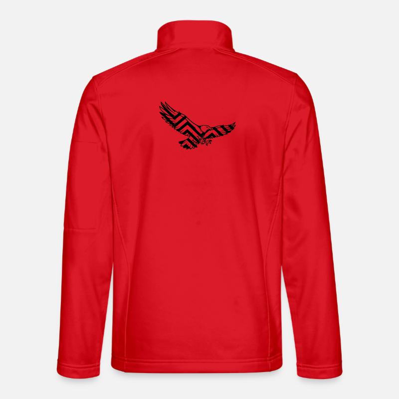 Eagle Geometric Polygon Logo Unisex Softshell Jacket