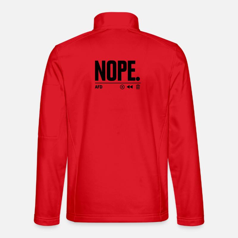 NON AfD - Veste en tissu softshell Unisexe - rouge
