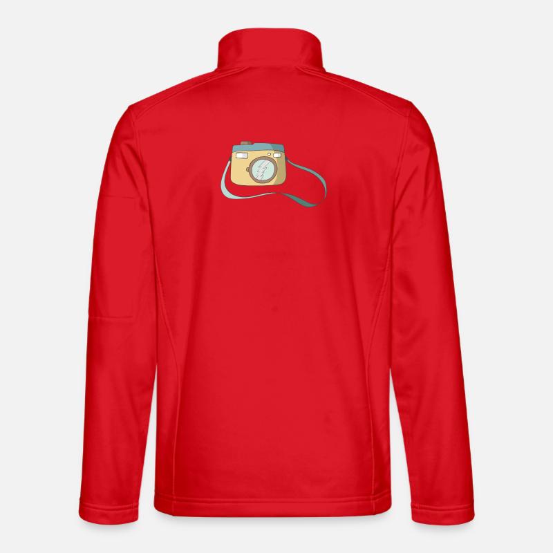 camera - Unisex Softshell Jacket - red